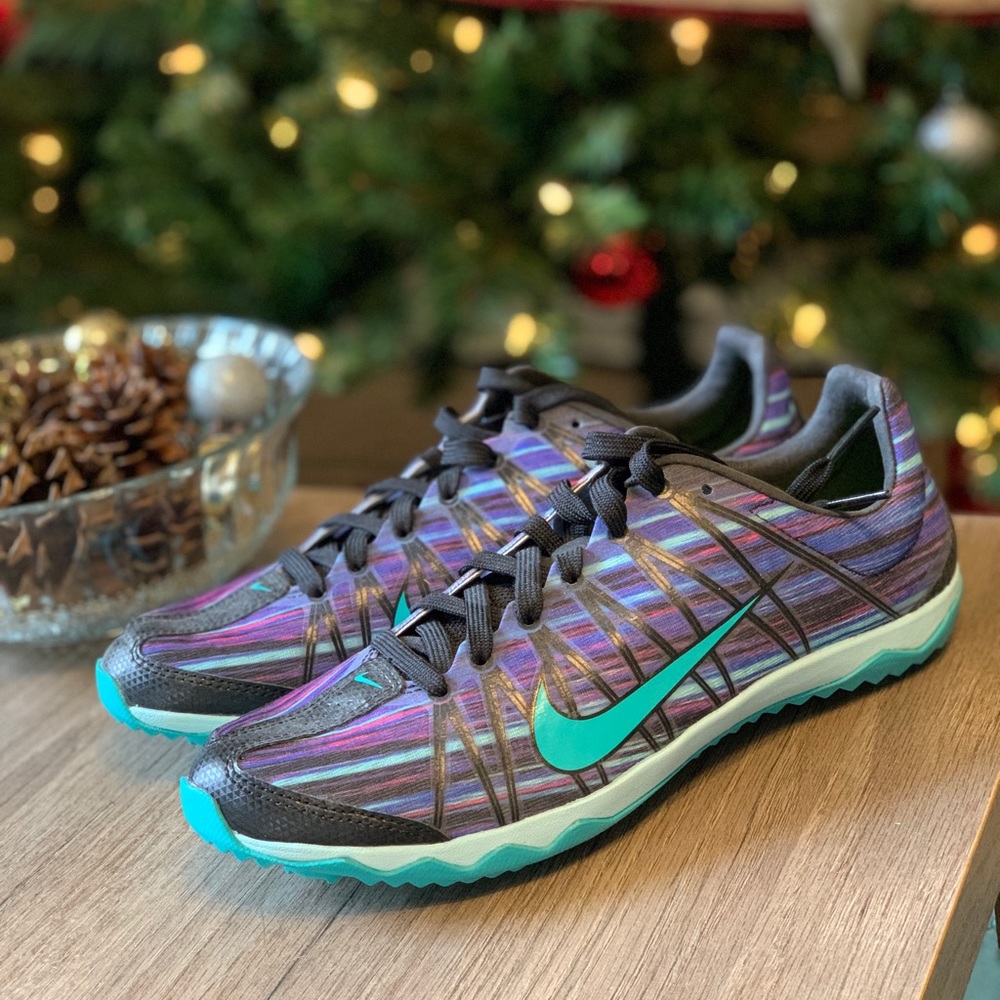Nike XC Shoes - Size 7.5 - Multicolor (Black/Teal/Purple/Pink)